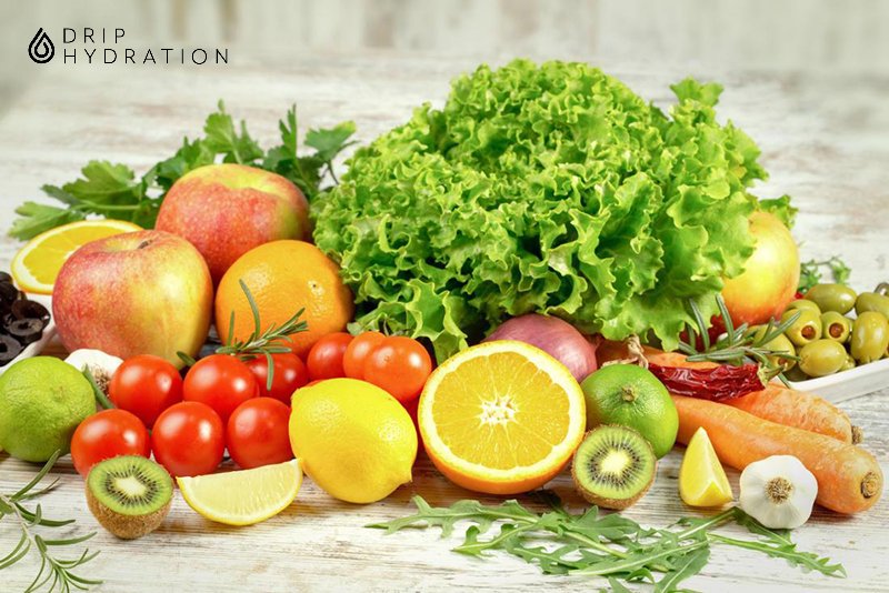 Các thực phẩm như chuối, táo, rau xanh là những thực phẩm tốt cho dạ dày và hệ tiêu hoá