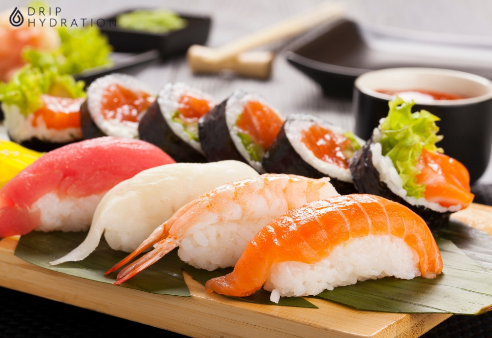 Hình 2. Sashimi là loại sushi chứa ít calo nên rất phù hợp cho chế độ giảm cân