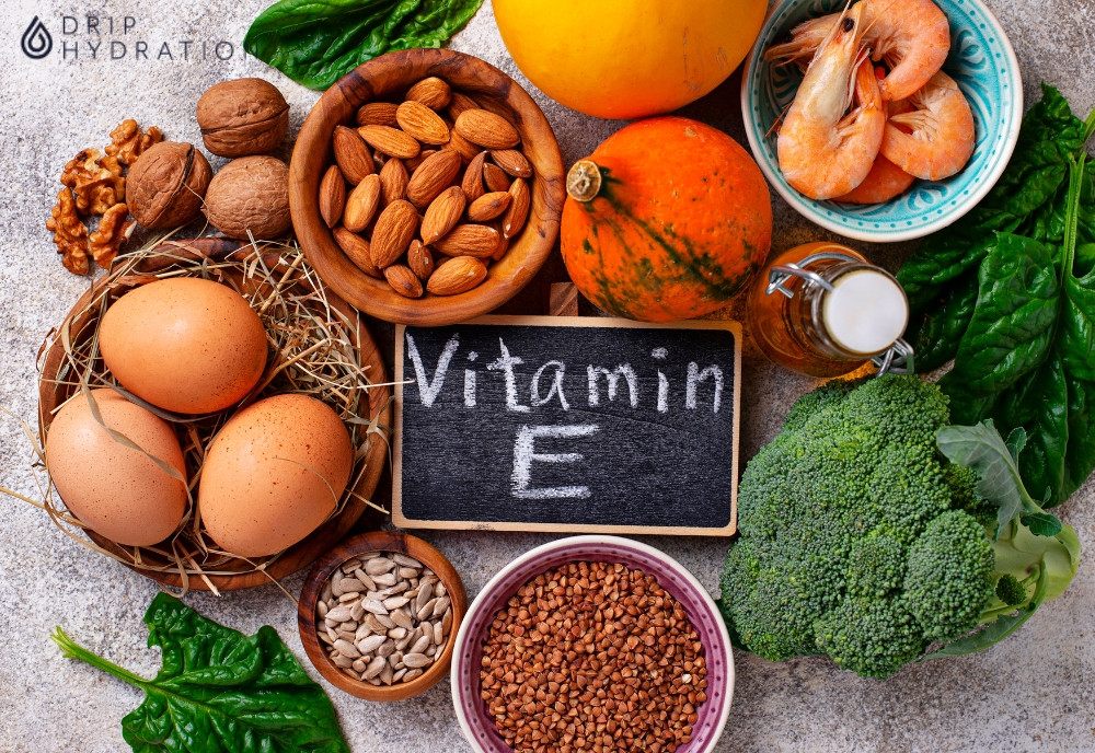 Tăng cường các loại thực phẩm có nhiều vitamin E vào chế độ ăn hàng ngày 