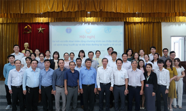 Ảnh: Hội nghị sơ kết và triển khai mở rộng chương trình can thiệp thiết yếu về bệnh THA, ĐTĐ tại tuyến y tế cơ sở vào sáng 17/9/2025. Nguồn Sở Y Tế TP Hồ Chí Minh