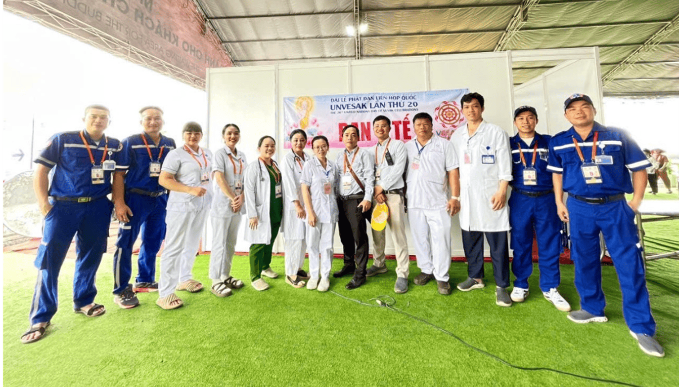 Ngành y tế Thành phố HCM hoàn thành tốt nhiệm vụ đảm bảo y tế phục vụ Đại lễ Phật đản Vesak 2025